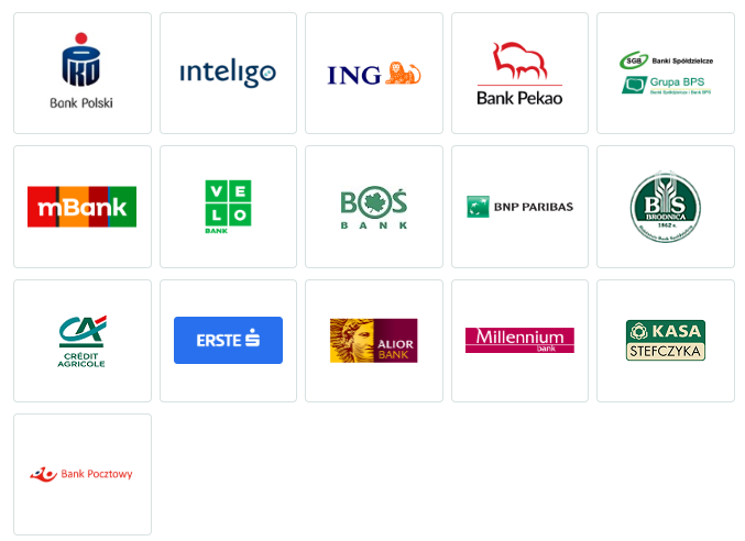 Lista bank&oacute;w obsługiwanych w Moje ID