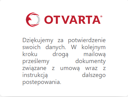 zakończenie potwierdzenia tożsamości