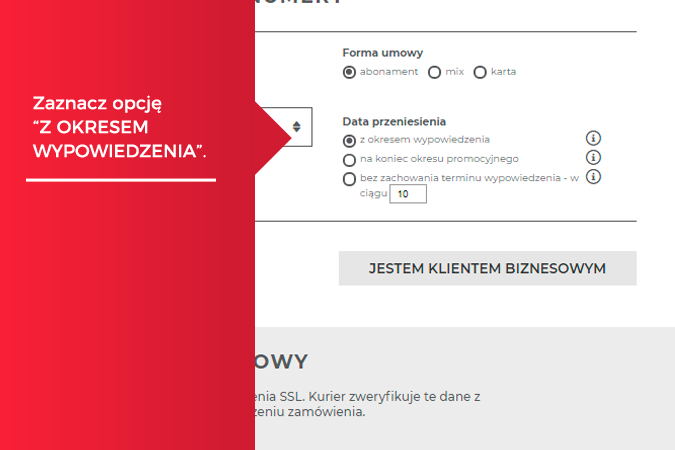 przeniesienie z okresem wypowiedzenia