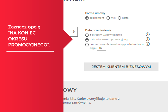 przeniesienie na koniec okresu promocyjnego